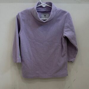 Dudley Stephens Kids Lavender Long Sleeve Fleece Turtleneck